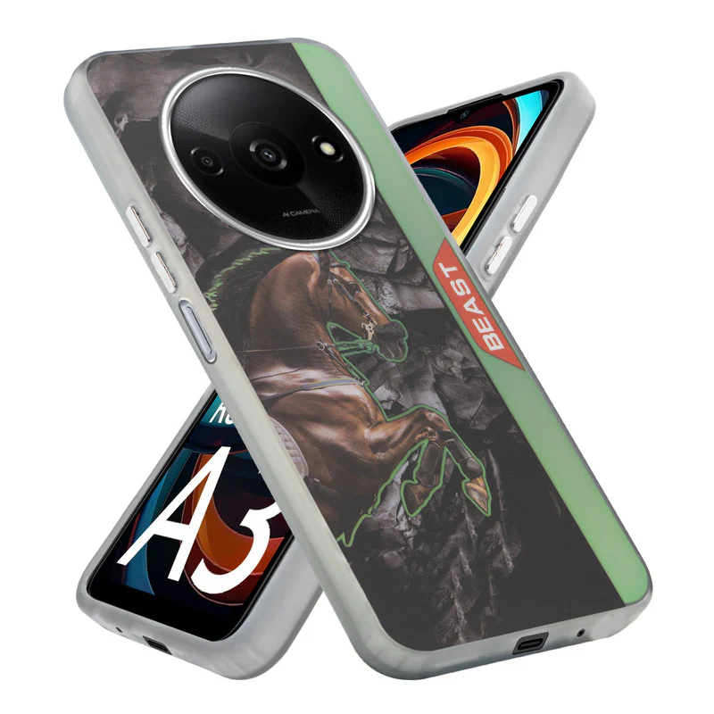 Beast Mode Animal Printed Back Case For Redmi A3 2024 With Hard Back & Glow Effect - Image 19