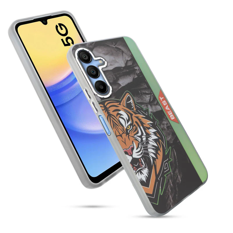 Beast Mode Animal Printed Back Case For Samsung A15 5G With Hard Back & Glow Effect - Image 57