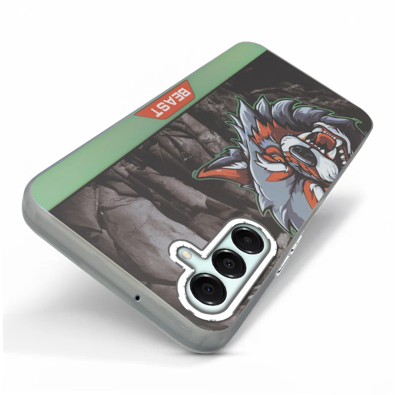 Beast Mode Animal Printed Back Case For Samsung A16 5G With Hard Back & Glow Effect - Image 5