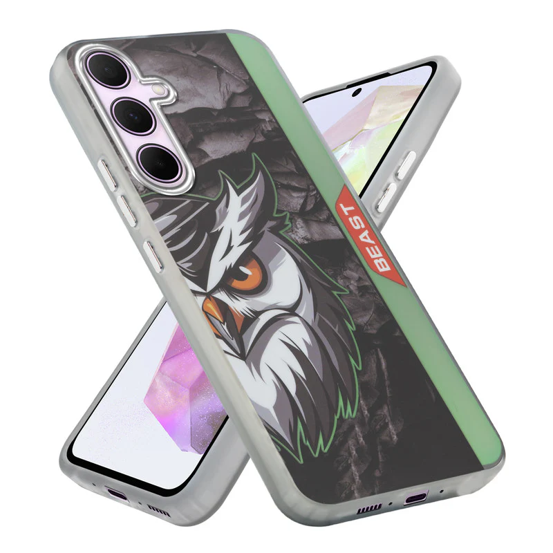 Beast Mode Animal Printed Back Case For Samsung A35 5G With Hard Back & Glow Effect - Image 43