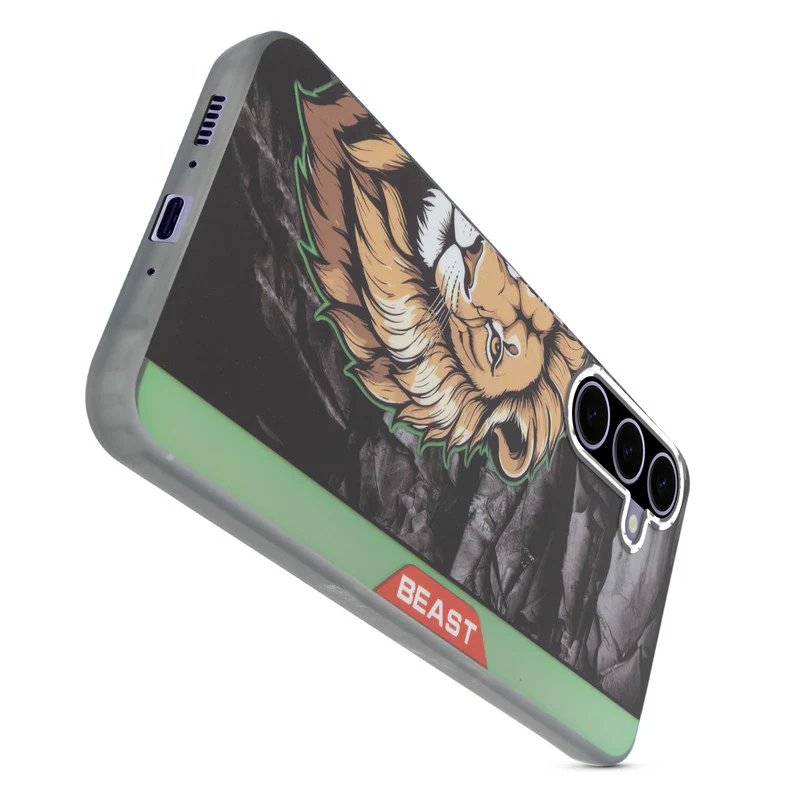 Beast Mode Animal Printed Back Case For Samsung A56 5G With Hard Back & Glow Effect - Image 24