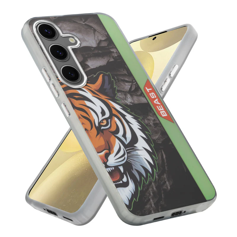Beast Mode Animal Printed Back Case For Samsung S25 5G With Hard Back & Glow Effect - Image 37