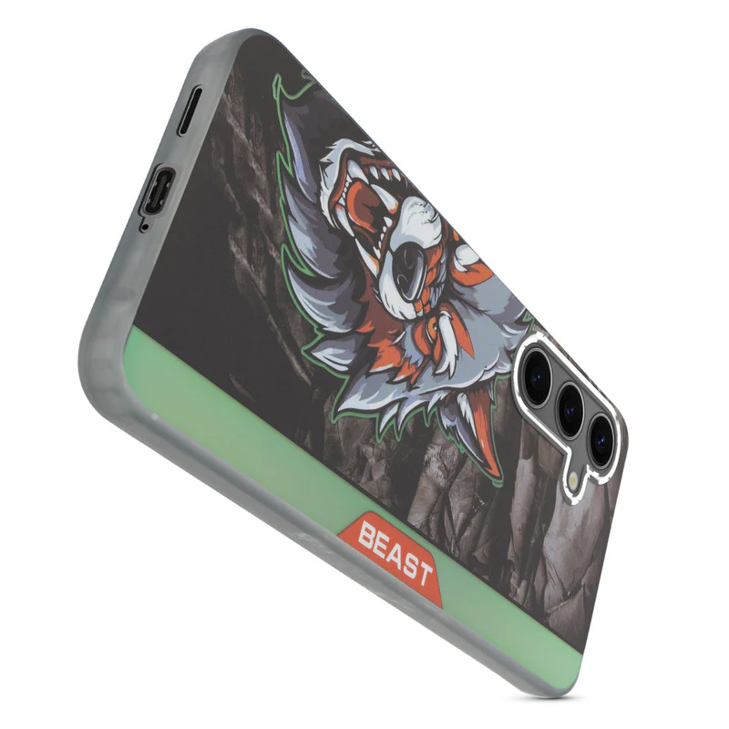 Beast Mode Animal Printed Back Case For Samsung S25 5G With Hard Back & Glow Effect - Image 6