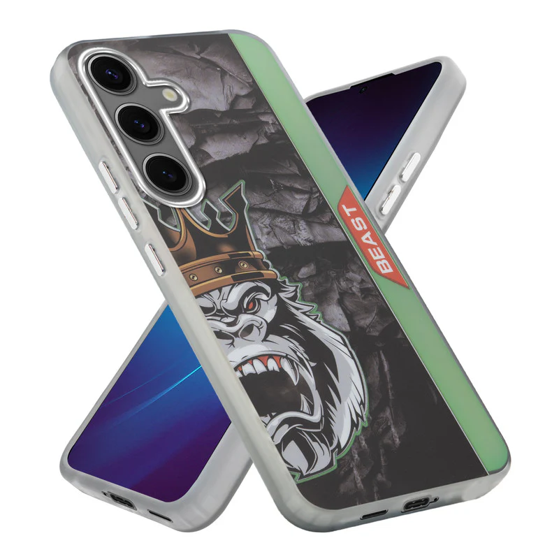 Beast Mode Animal Printed Back Case For Samsung S25 Plus 5G With Hard Back & Glow Effect - Image 25