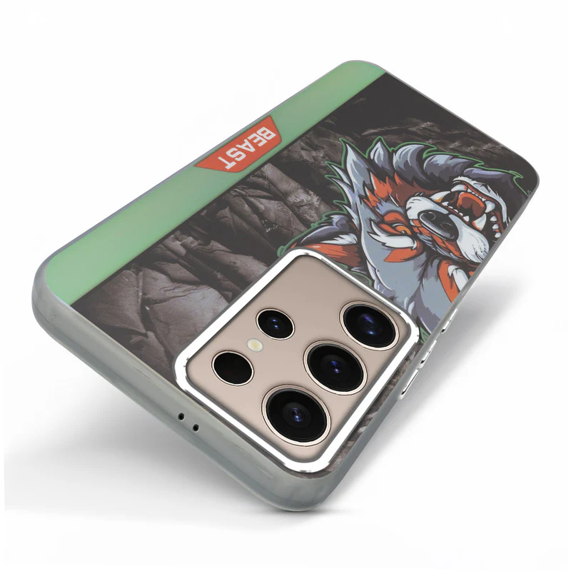 Beast Mode Animal Printed Back Case For Samsung S25 Ultra 5G With Hard Back & Glow Effect - Image 17