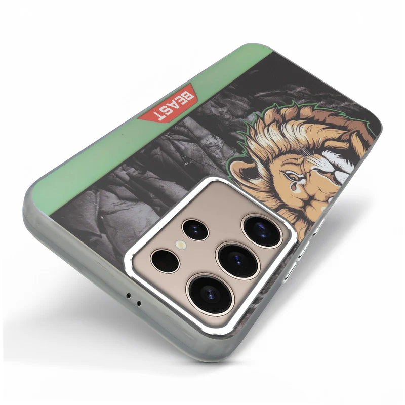Beast Mode Animal Printed Back Case For Samsung S25 Ultra 5G With Hard Back & Glow Effect - Image 35