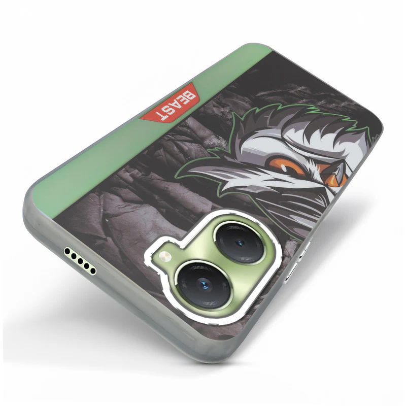 Beast Mode Animal Printed Back Case For Vivo T3 Lite 5G With Hard Back & Glow Effect - Image 47