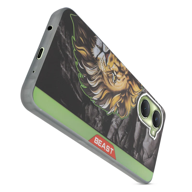 Beast Mode Animal Printed Back Case For Vivo T3 Lite 5G With Hard Back & Glow Effect - Image 54