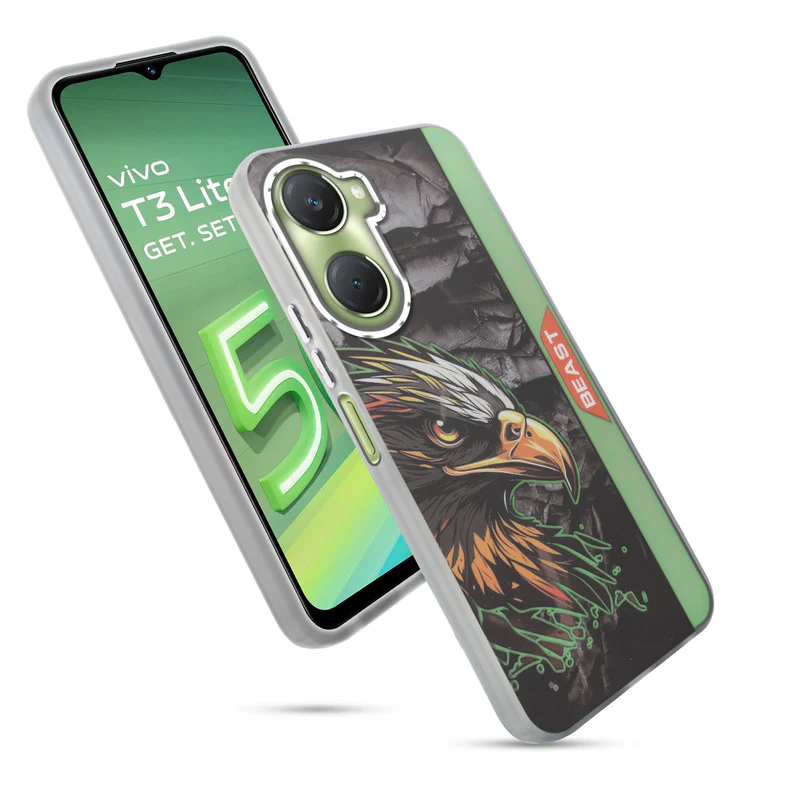 Beast Mode Animal Printed Back Case For Vivo T3 Lite 5G With Hard Back & Glow Effect - Image 9