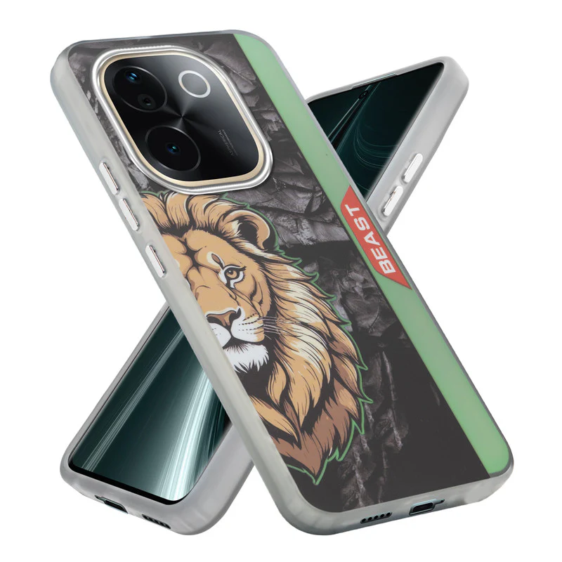 Beast Mode Animal Printed Back Case For Vivo T3 Pro 5G With Hard Back & Glow Effect - Image 31