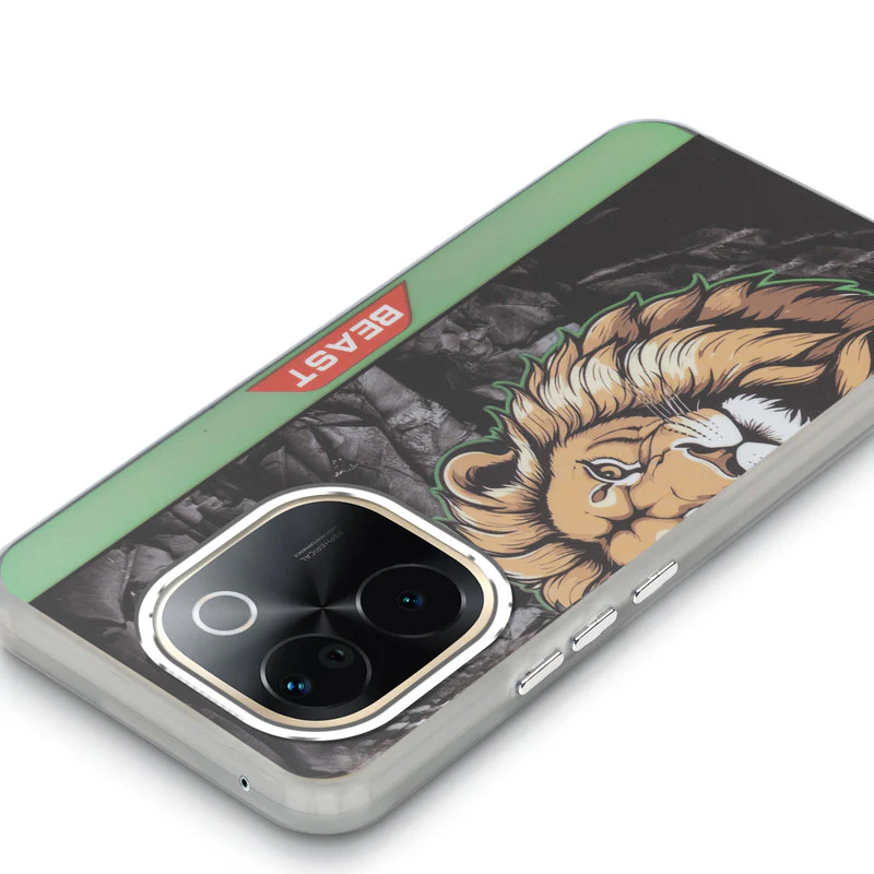 Beast Mode Animal Printed Back Case For Vivo T3 Pro 5G With Hard Back & Glow Effect - Image 34