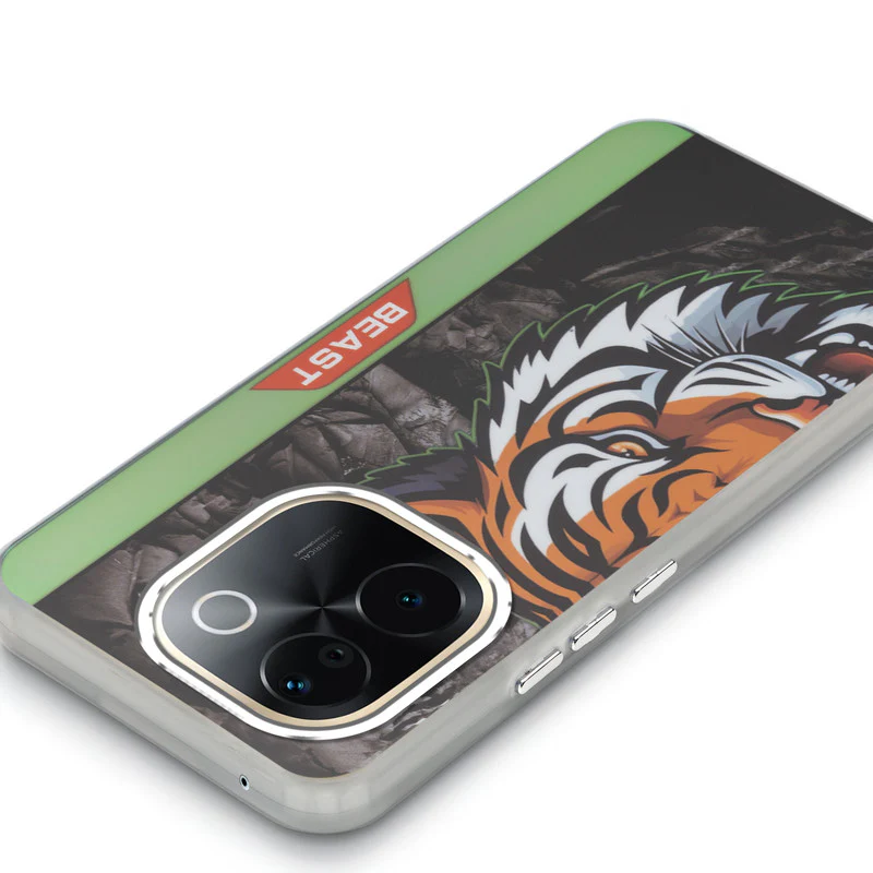 Beast Mode Animal Printed Back Case For Vivo T3 Pro 5G With Hard Back & Glow Effect - Image 40
