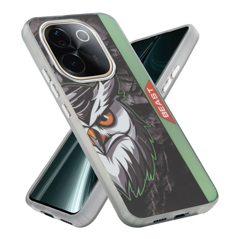 Beast Mode Animal Printed Back Case For Vivo T3 Pro 5G With Hard Back & Glow Effect - Image 43
