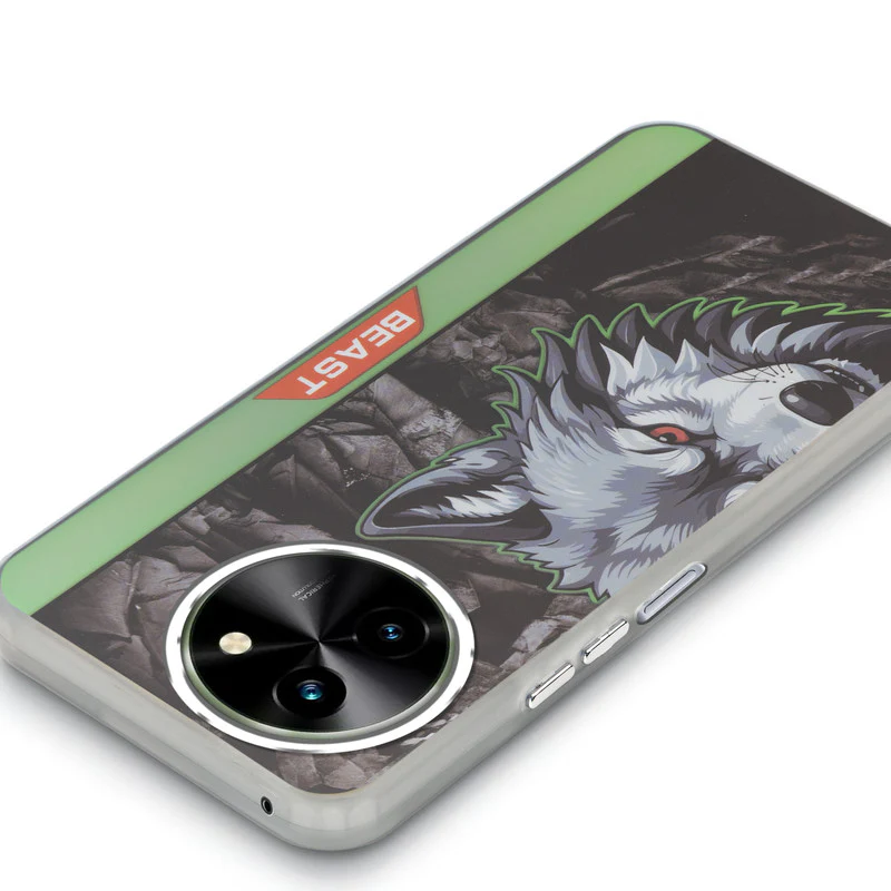 Beast Mode Animal Printed Back Case For Vivo T3x 5G With Hard Back & Glow Effect - Image 16