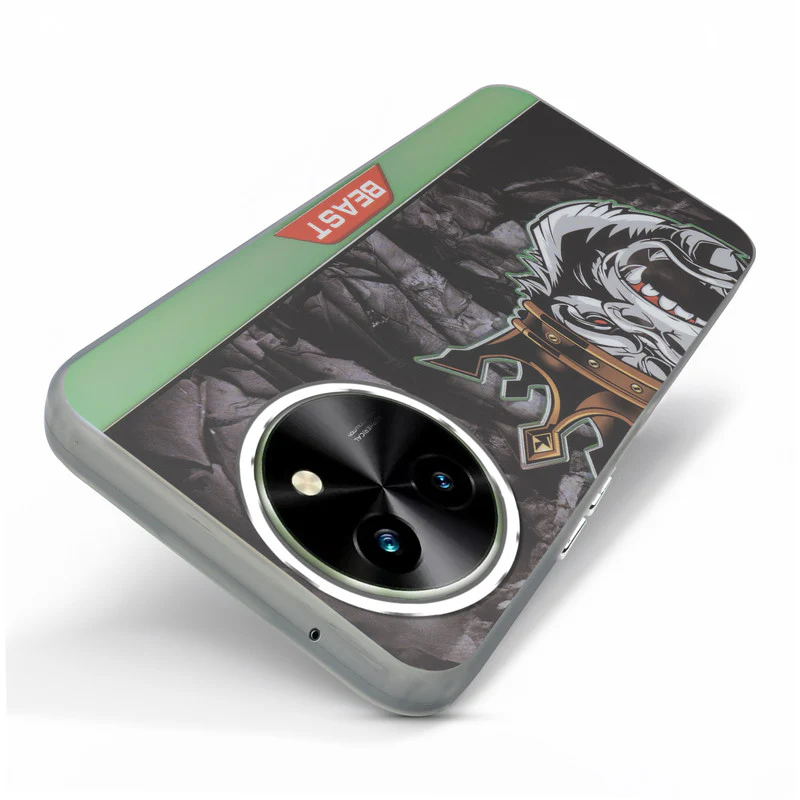 Beast Mode Animal Printed Back Case For Vivo T3x 5G With Hard Back & Glow Effect - Image 29