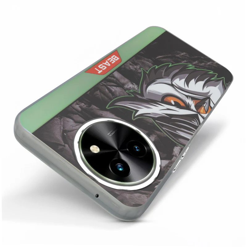 Beast Mode Animal Printed Back Case For Vivo T3x 5G With Hard Back & Glow Effect - Image 47