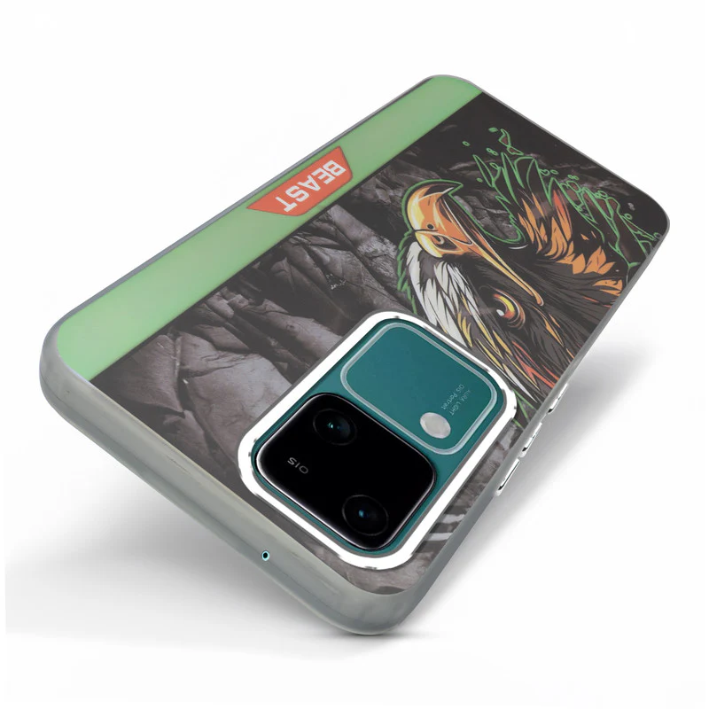 Beast Mode Animal Printed Back Case For Vivo V30 5G With Hard Back & Glow Effect - Image 11