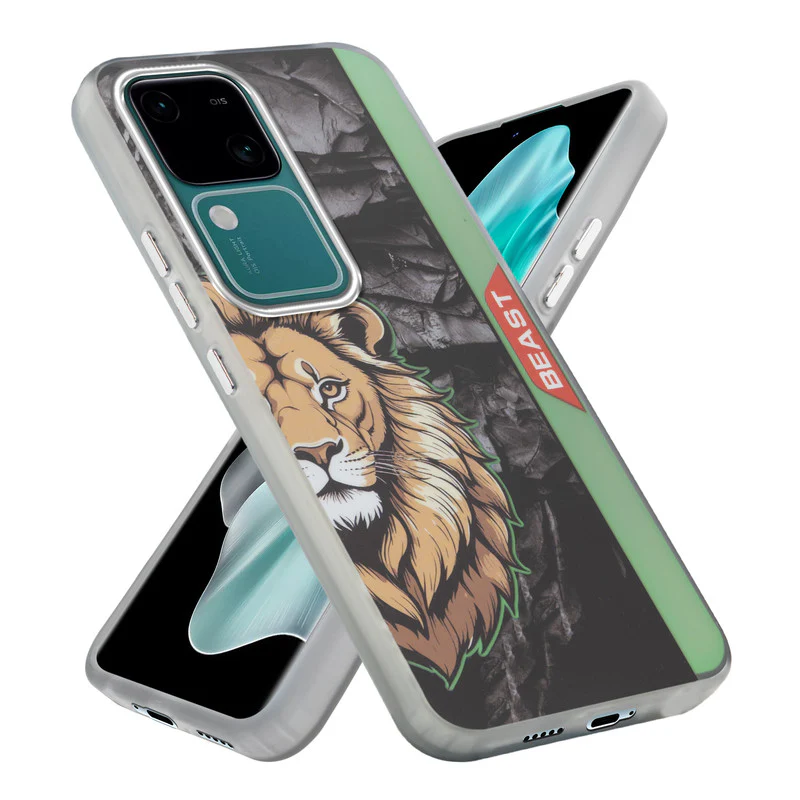 Beast Mode Animal Printed Back Case For Vivo V30 5G With Hard Back & Glow Effect - Image 31