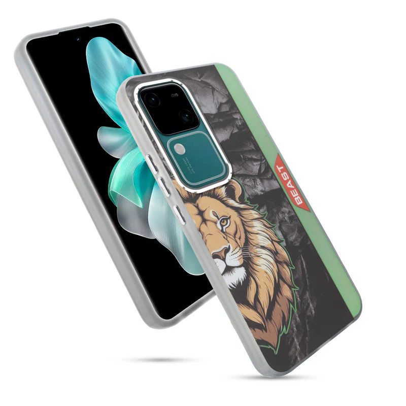 Beast Mode Animal Printed Back Case For Vivo V30 5G With Hard Back & Glow Effect - Image 33
