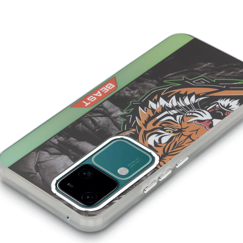 Beast Mode Animal Printed Back Case For Vivo V30 5G With Hard Back & Glow Effect - Image 58