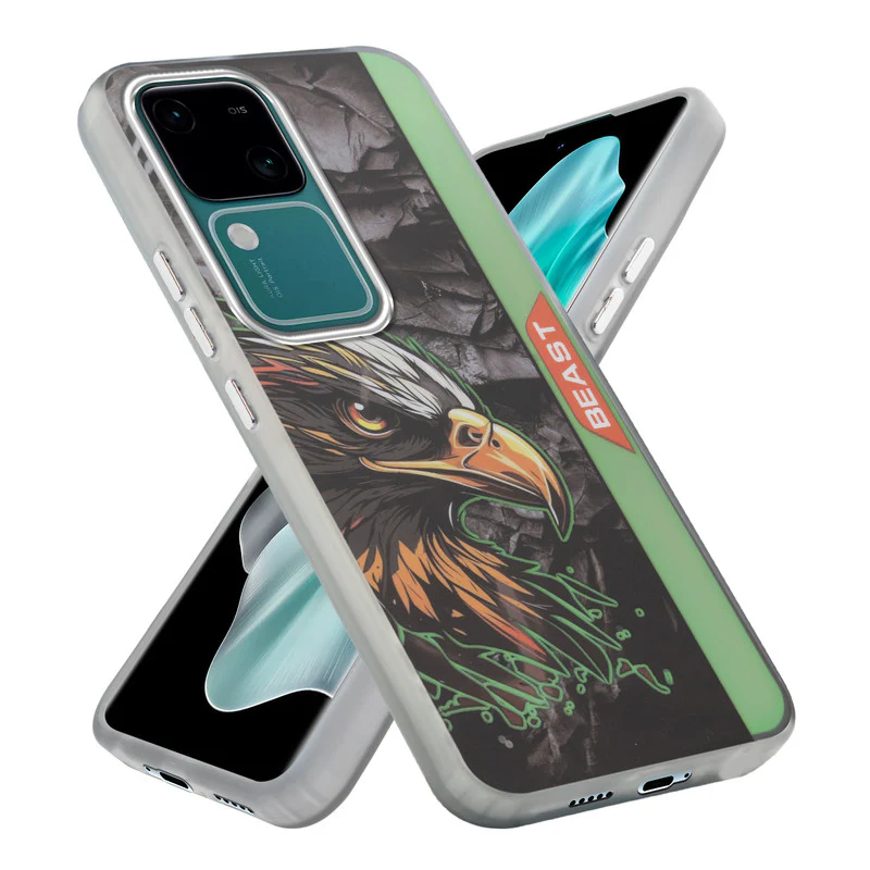 Beast Mode Animal Printed Back Case For Vivo V30 5G With Hard Back & Glow Effect - Image 7