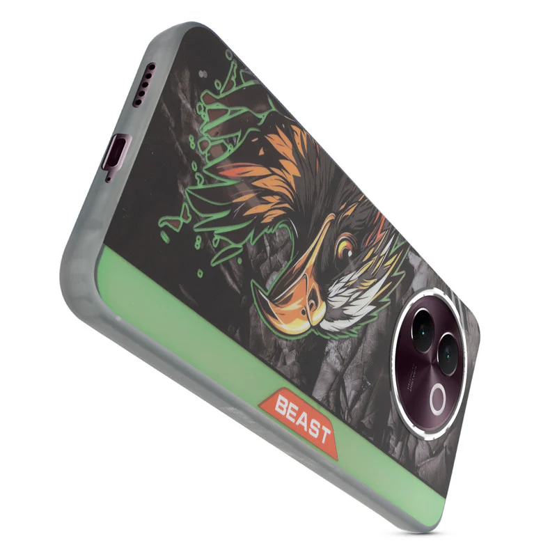 Beast Mode Animal Printed Back Case For Vivo V30e 5G With Hard Back & Glow Effect - Image 12