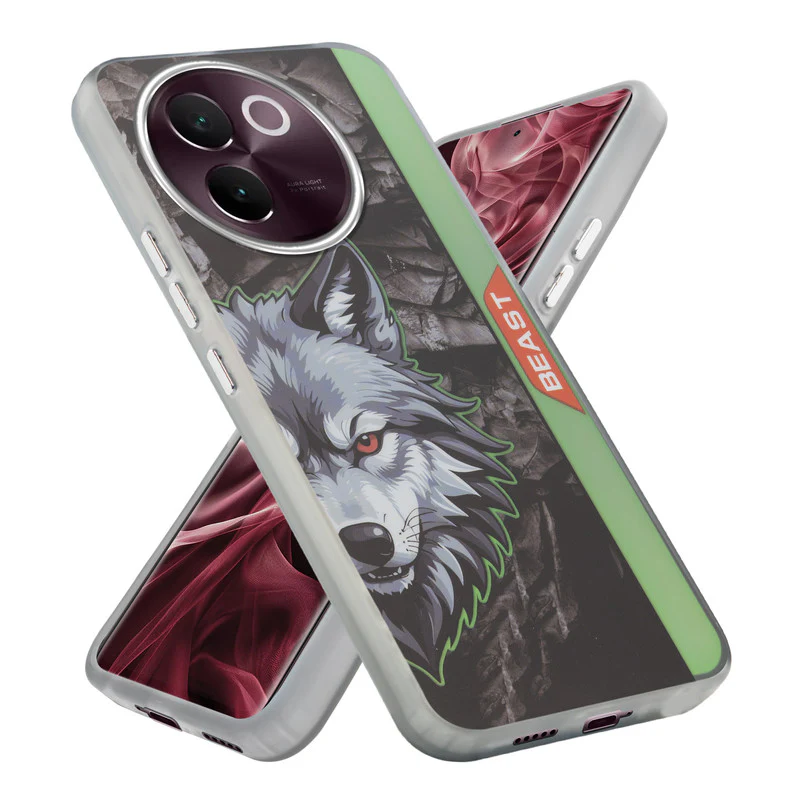 Beast Mode Animal Printed Back Case For Vivo V30e 5G With Hard Back & Glow Effect - Image 13