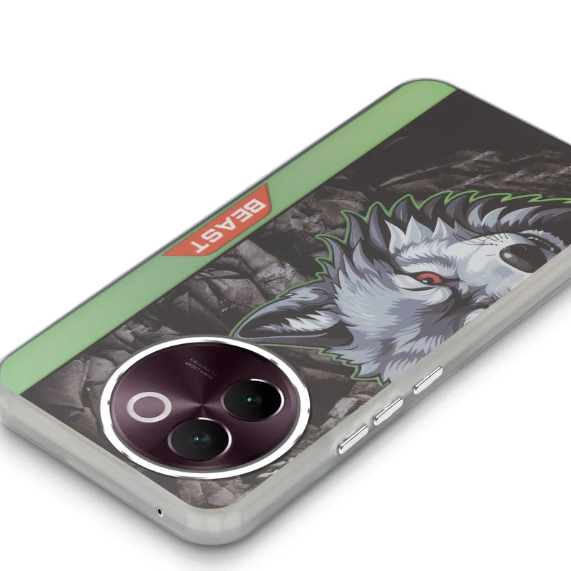 Beast Mode Animal Printed Back Case For Vivo V30e 5G With Hard Back & Glow Effect - Image 16