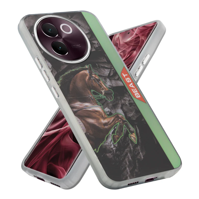 Beast Mode Animal Printed Back Case For Vivo V30e 5G With Hard Back & Glow Effect - Image 19