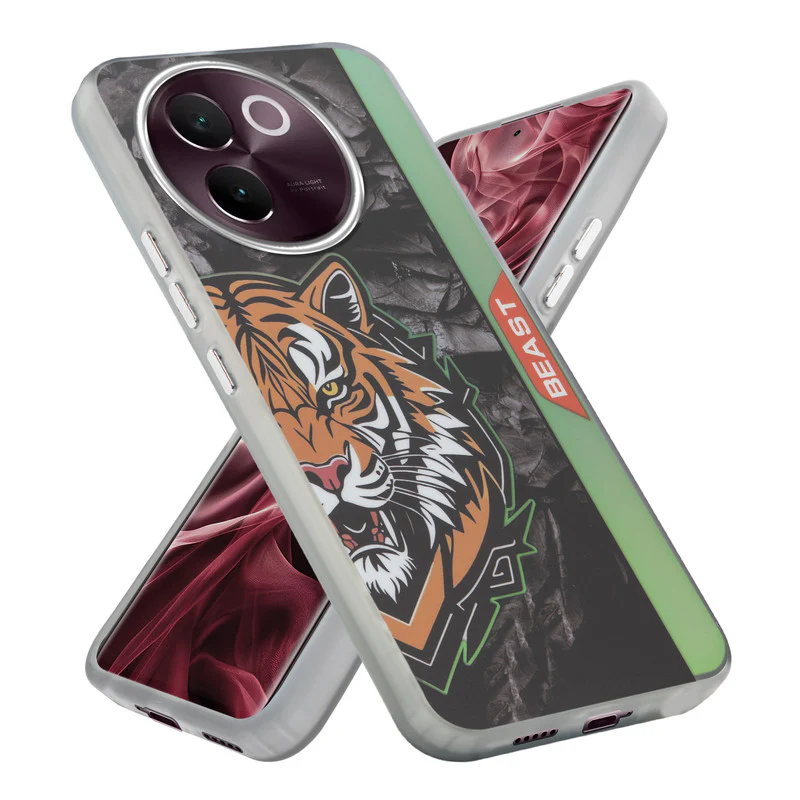Beast Mode Animal Printed Back Case For Vivo V30e 5G With Hard Back & Glow Effect - Image 55