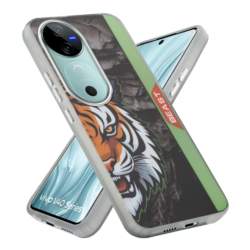 Beast Mode Animal Printed Back Case For Vivo V40 5G With Hard Back & Glow Effect - Image 37