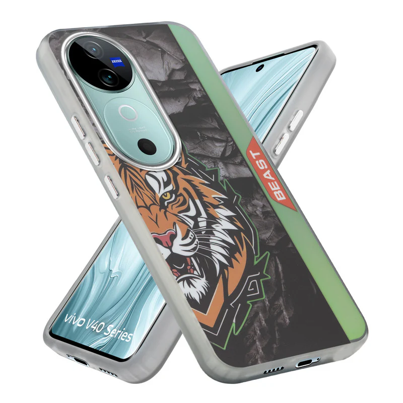 Beast Mode Animal Printed Back Case For Vivo V40 5G With Hard Back & Glow Effect - Image 55