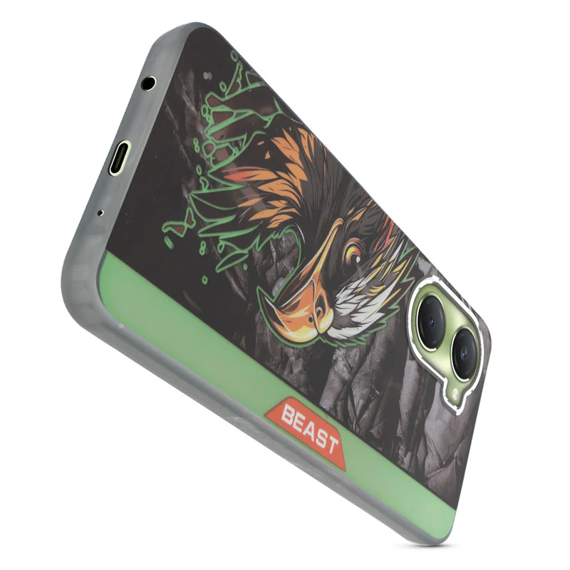 Beast Mode Animal Printed Back Case For Vivo Y18 With Hard Back & Glow Effect - Image 12