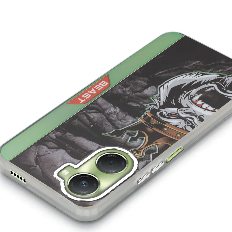 Beast Mode Animal Printed Back Case For Vivo Y18 With Hard Back & Glow Effect - Image 28