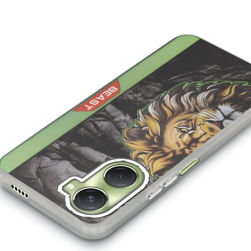Beast Mode Animal Printed Back Case For Vivo Y18 With Hard Back & Glow Effect - Image 52