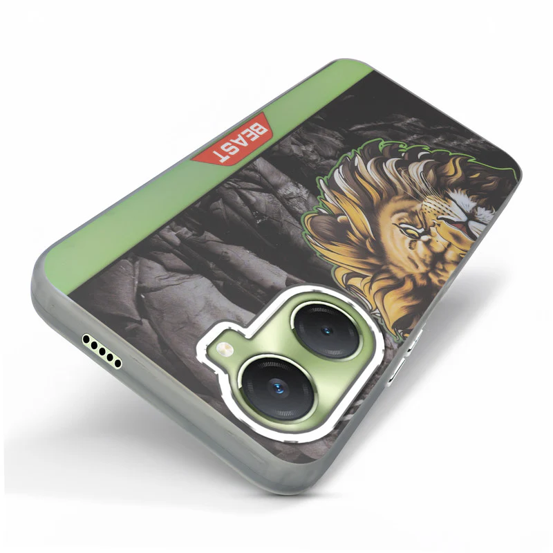 Beast Mode Animal Printed Back Case For Vivo Y18 With Hard Back & Glow Effect - Image 53
