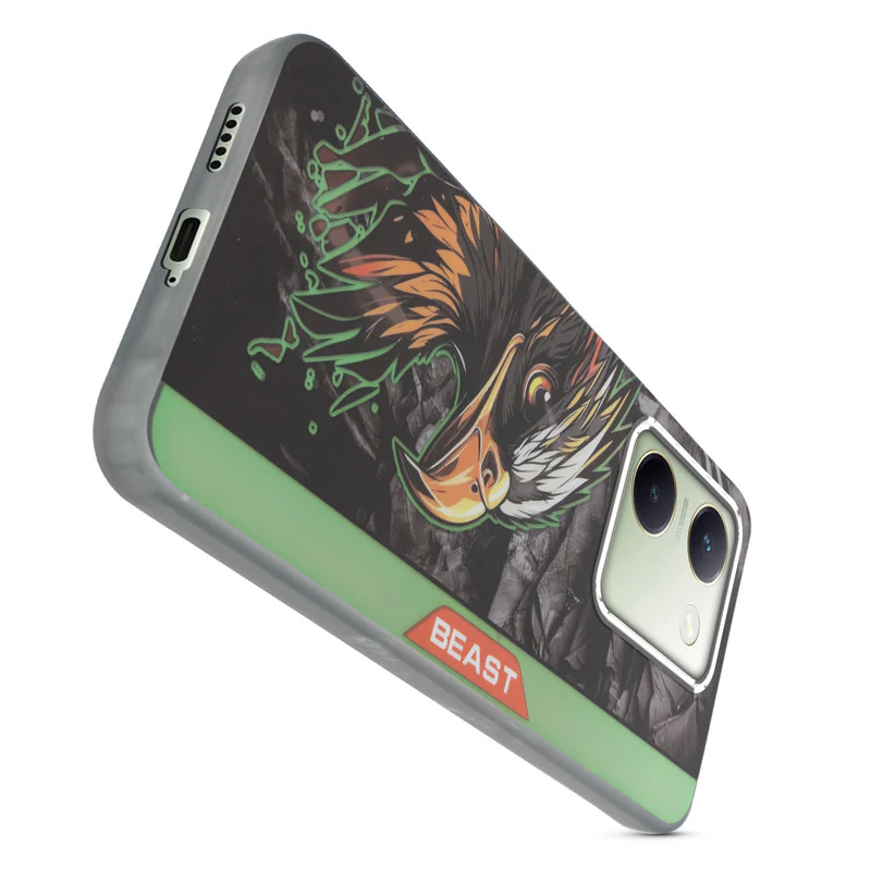 Beast Mode Animal Printed Back Case For Vivo Y200 Pro 5G With Hard Back & Glow Effect - Image 12