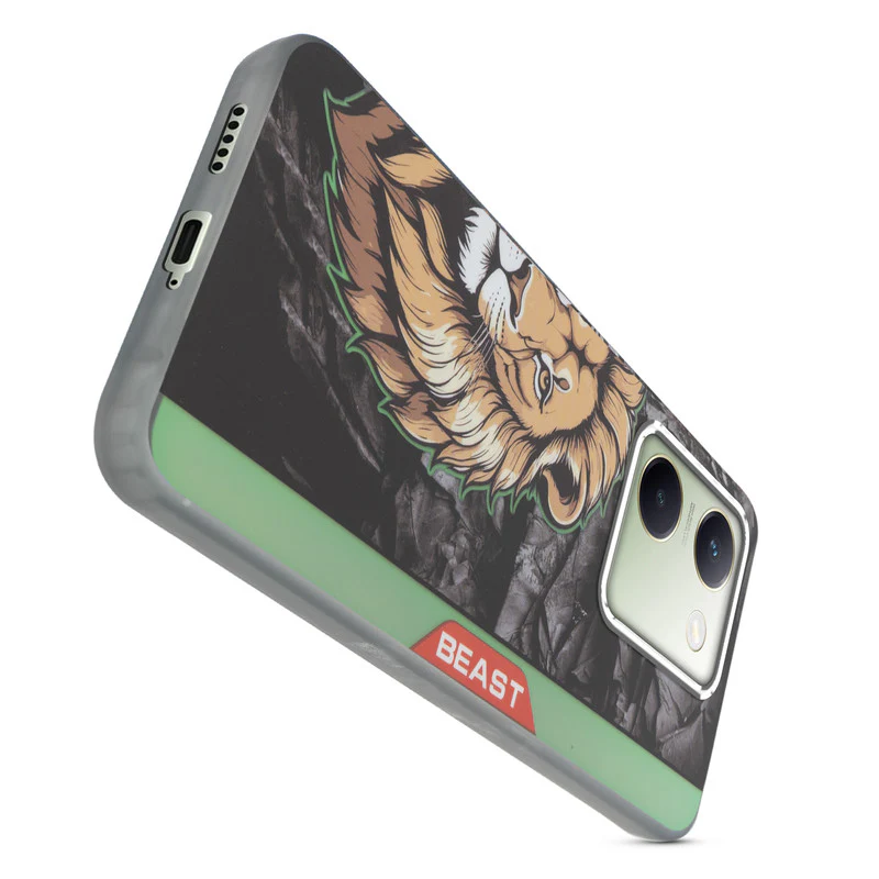 Beast Mode Animal Printed Back Case For Vivo Y200 Pro 5G With Hard Back & Glow Effect - Image 36