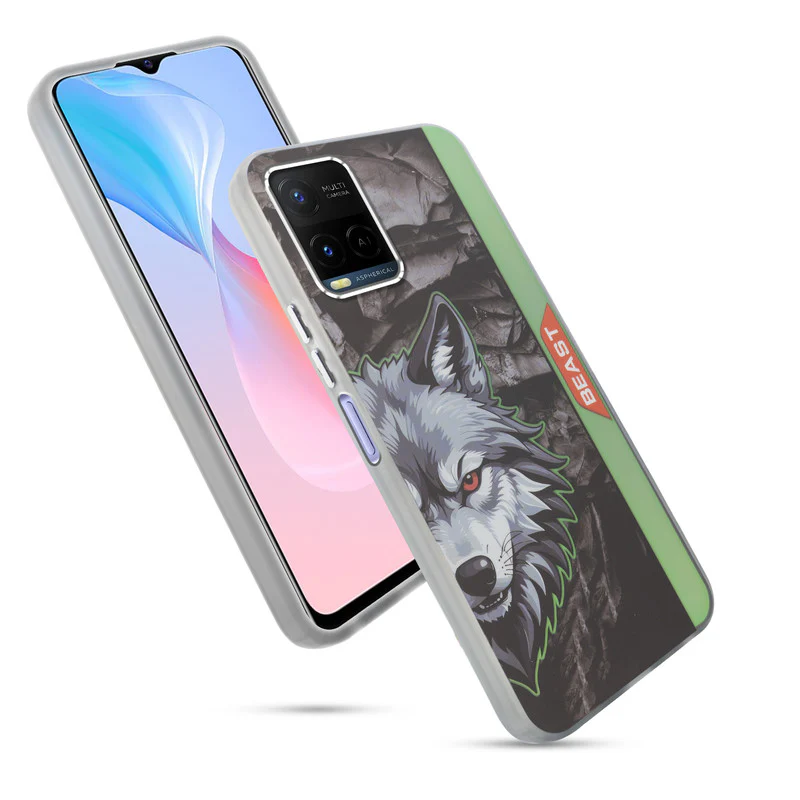 Beast Mode Animal Printed Back Case For Vivo Y21 2021 With Hard Back & Glow Effect - Image 15