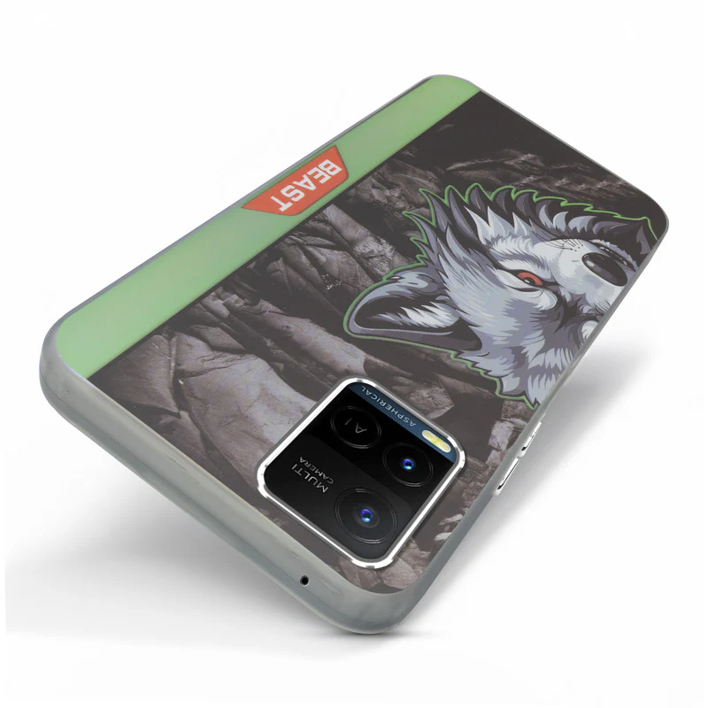 Beast Mode Animal Printed Back Case For Vivo Y21 2021 With Hard Back & Glow Effect - Image 17