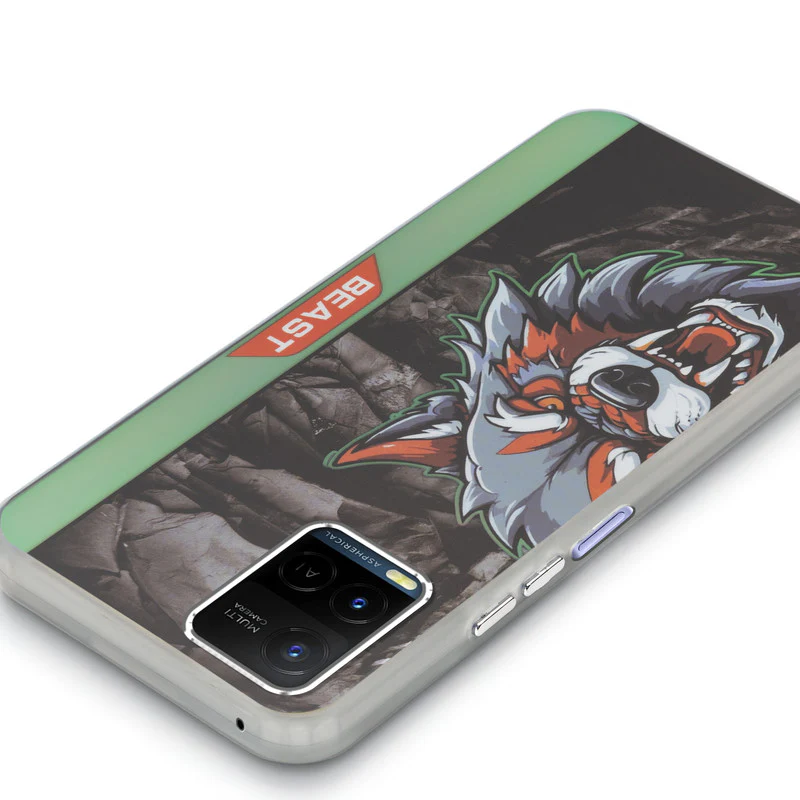 Beast Mode Animal Printed Back Case For Vivo Y21 2021 With Hard Back & Glow Effect - Image 4