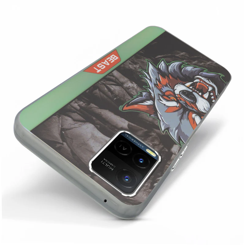 Beast Mode Animal Printed Back Case For Vivo Y21 2021 With Hard Back & Glow Effect - Image 5