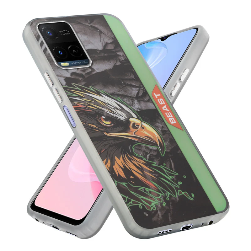 Beast Mode Animal Printed Back Case For Vivo Y21 2021 With Hard Back & Glow Effect - Image 7