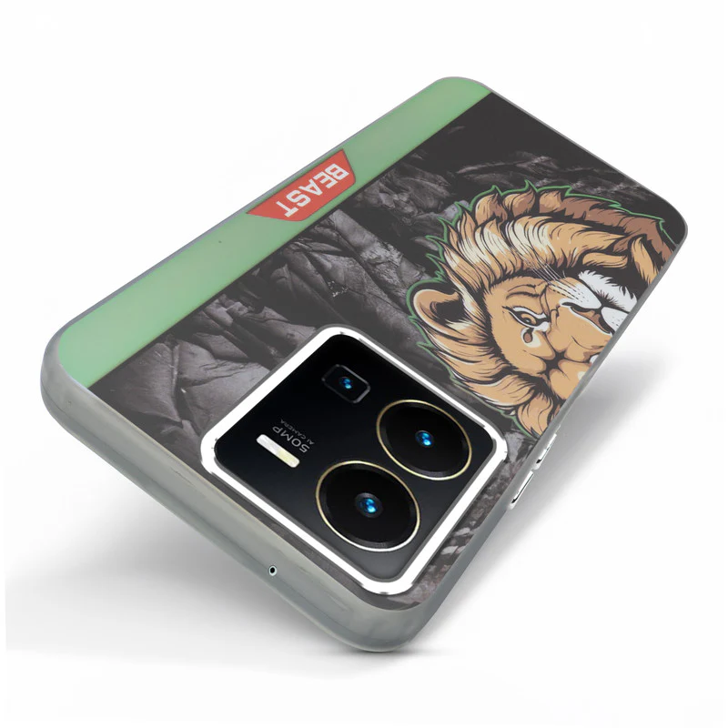 Beast Mode Animal Printed Back Case For Vivo Y35 With Hard Back & Glow Effect - Image 35