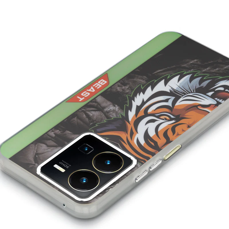 Beast Mode Animal Printed Back Case For Vivo Y35 With Hard Back & Glow Effect - Image 40