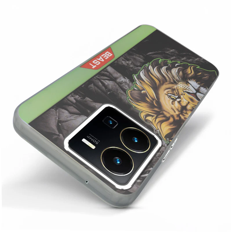 Beast Mode Animal Printed Back Case For Vivo Y35 With Hard Back & Glow Effect - Image 53