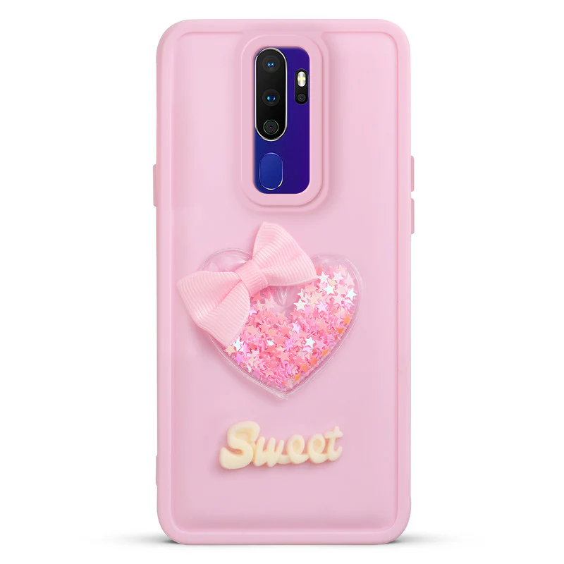 Bow Heart Cute Phone Back Cover for Oppo A5 2020 - Image 7