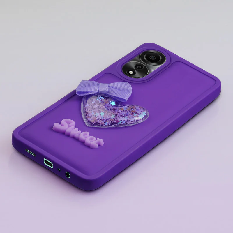 Bow Heart Cute Phone Back Cover for Oppo A78 4G - Image 10