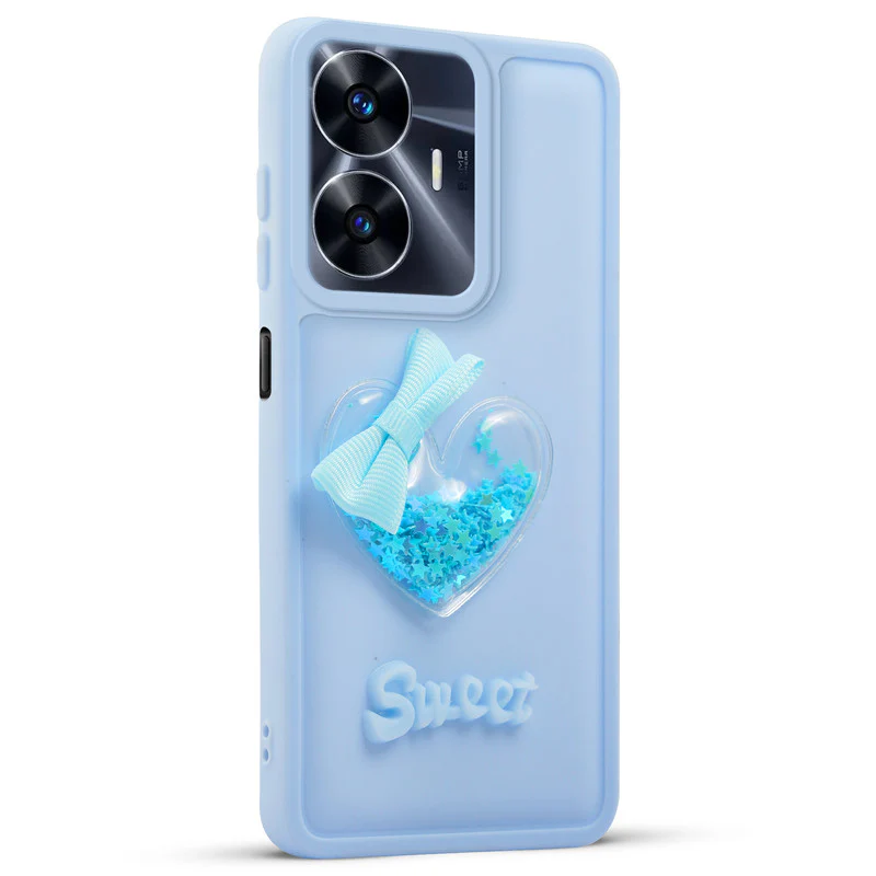 Bow Heart Cute Phone Back Cover for Realme C55 - Image 17