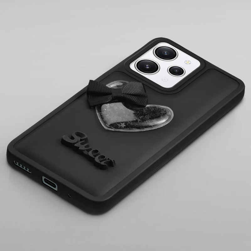 Bow Heart Cute Phone Back Cover for Redmi 12 4G - Image 6